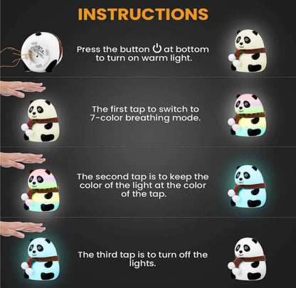CUTE PANDA TOUCH SILICON LIGHT LAMB